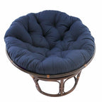 42 Zoll Papasan-Sessel aus Rattan mit Twill-Kissen