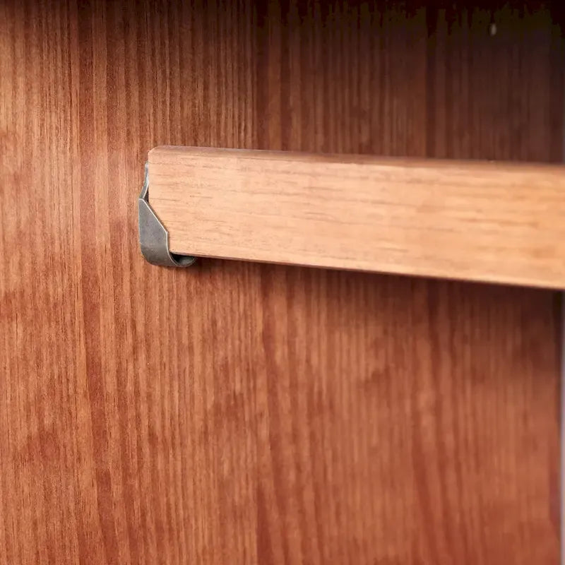 100 % Massivholz Flexibler Kleiderschrank mit Metall- oder Holzknäufen