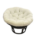 42 Zoll Papasan-Sessel aus Rattan mit Twill-Kissen