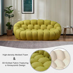 2-Sitzer Blasen-Sofa, geschwungen, Wabenform mit 3D-Textilgewebe für Wohnzimmer, Salon, Apartment