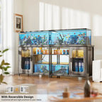 20-29 Gallonen Aquarienunterschrank mit Steckdosen & LED-Beleuchtung