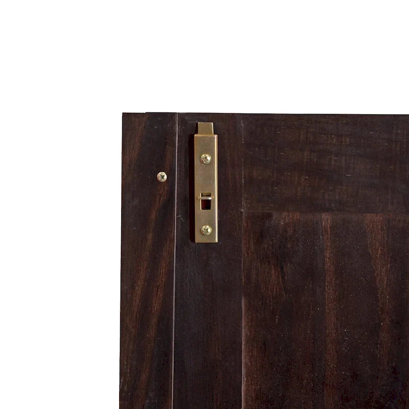 100 % Massivholz Flexibler Kleiderschrank mit Metall- oder Holzknäufen