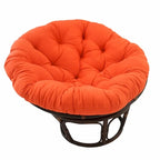 42 Zoll Papasan-Sessel aus Rattan mit Twill-Kissen