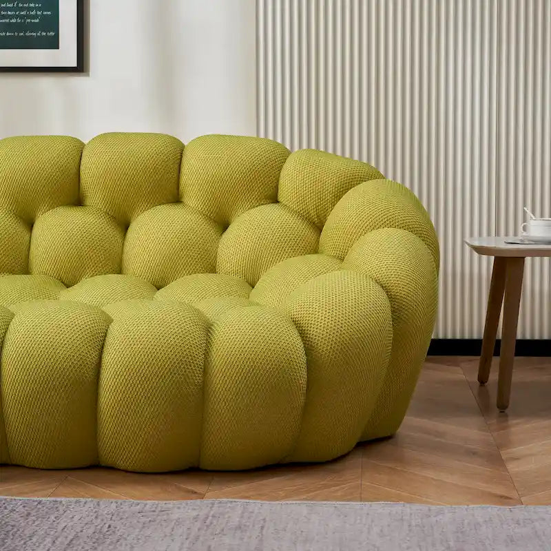 2-Sitzer Blasen-Sofa, geschwungen, Wabenform mit 3D-Textilgewebe für Wohnzimmer, Salon, Apartment