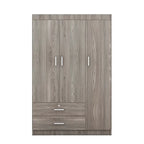 3-türiger Kleiderschrank mit 2 Schubladen