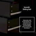 55.1W Lackkommode, lange Kommode für das Schlafzimmer, Schubladenkommode