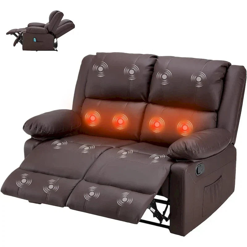 2-Sitzer-Liegesofa mit Wärme- und Massagefunktion