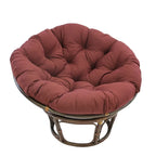 42 Zoll Papasan-Sessel aus Rattan mit Twill-Kissen