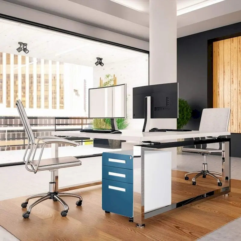 Rollcontainer/Standcontainer mit 3 Schubladen für das Home Office
