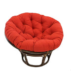 42 Zoll Papasan-Sessel aus Rattan mit Twill-Kissen